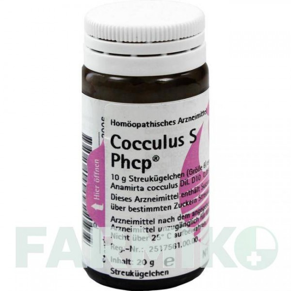 КОККУЛЮС (COCCULUS) глобули 20 г - Гомеопатія PHONIX LABORATORIUM