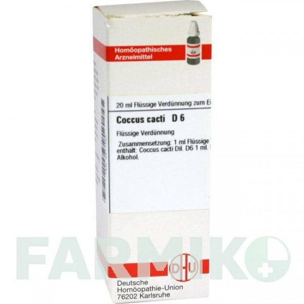 КОККУС (COCCUS) D 6 раствор 20 мл - Гомеопатия DHU
