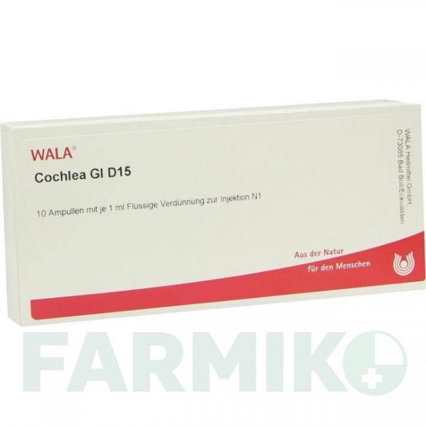 КОХЛЕА (COCHLEA) D 15 ампули 10x1 мл - Гомеопатія WALA HEILMITTEL