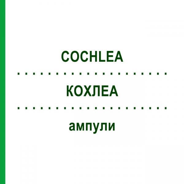 КОХЛЕА (COCHLEA) ампулы 10x1 мл - Гомеопатия WALA HEILMITTEL