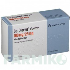 КОДИОВАН (CODIOVAN) 160 мг/25 мг таблетки 98 шт - Валсартан, Гидрохлоротиазид ORIFARM