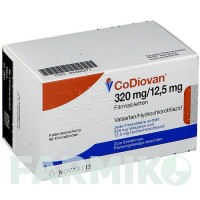 КОДІОВАН (CODIOVAN) 320 мг/12,5 мг таблетки 98 шт - Валсартан, Гідрохлоротіазид NOVARTIS