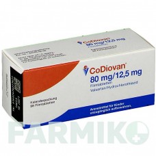 КОДИОВАН (CODIOVAN) 80 мг/12,5 мг таблетки 98 шт - Валсартан, Гидрохлоротиазид NOVARTIS