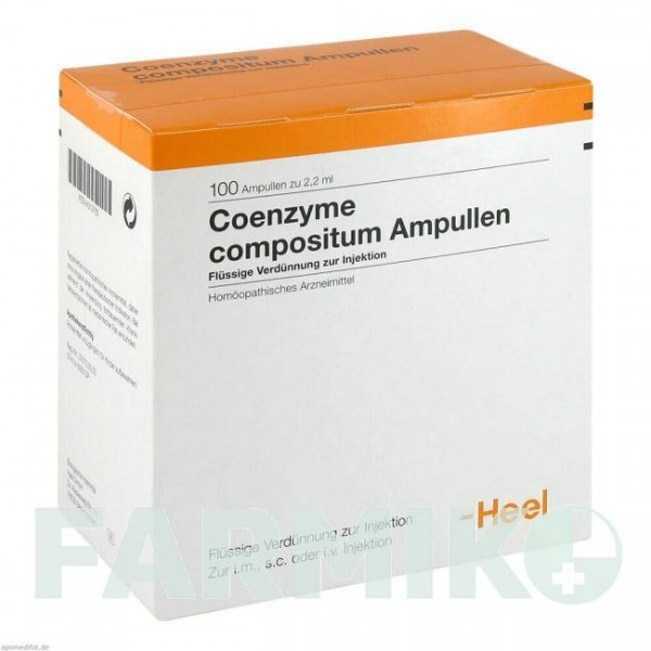 КОЭНЗИМ КОМПОЗИТУМ (COENZYME COMPOSITUM) ампулы 100 шт - Гомеопатия BIOLOGISCHE HEILMITTEL HEEL