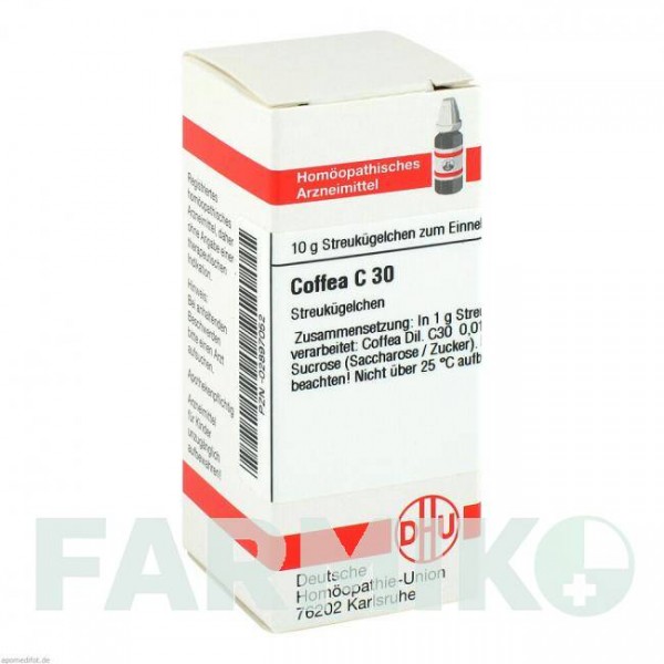 КОФЕЯ (COFFEA) C 30 глобули 10 г - Гомеопатия DHU