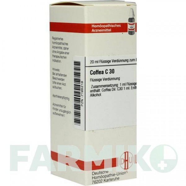КОФЕЯ (COFFEA) C 30 раствор 20 мл - Гомеопатия DHU