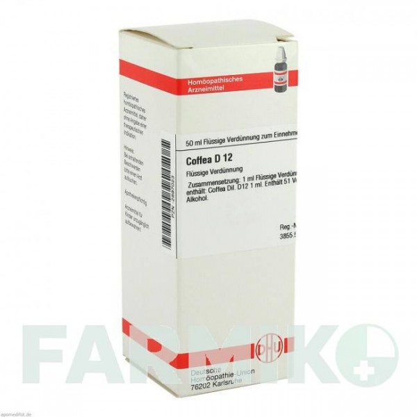 КОФЕЯ (COFFEA) D 12 раствор 50 мл - Гомеопатия DHU