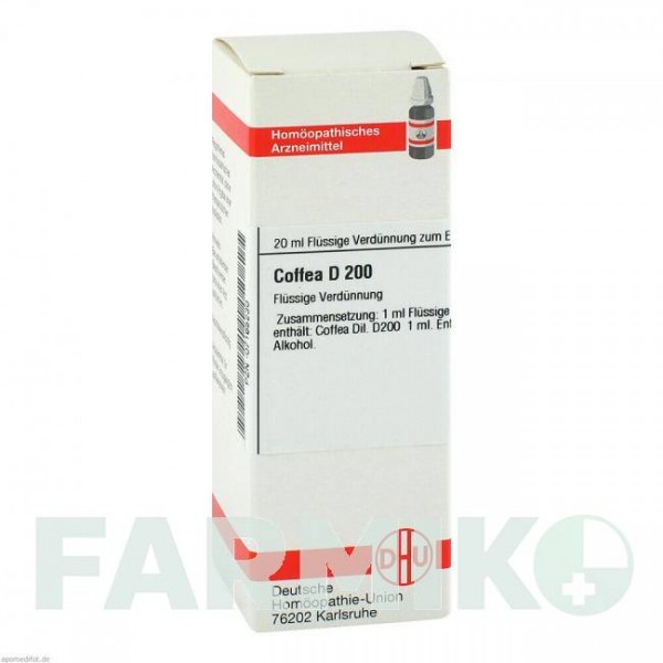 КОФЕЯ (COFFEA) D 200 раствор 20 мл - Гомеопатия DHU