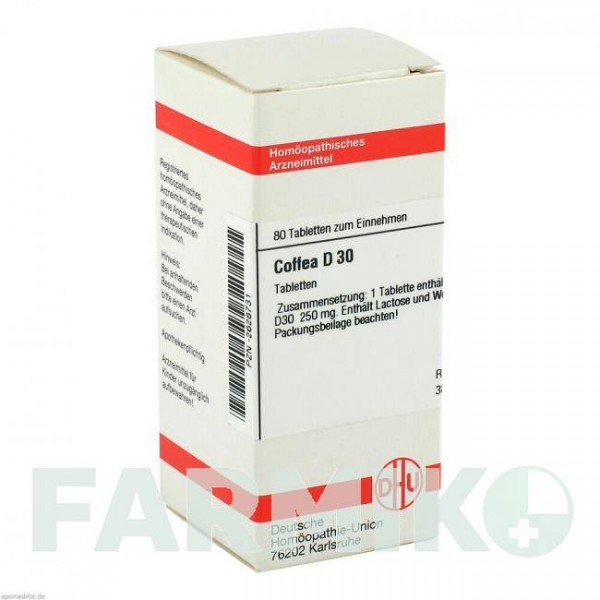 КОФЕЯ (COFFEA) D 30 таблетки 80 шт - Гомеопатия DHU