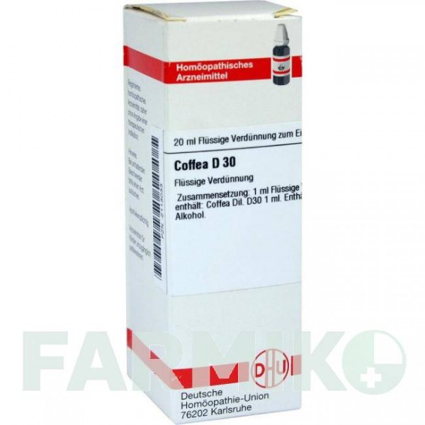 КОФЕЯ (COFFEA) D 30 раствор 20 мл - Гомеопатия DHU