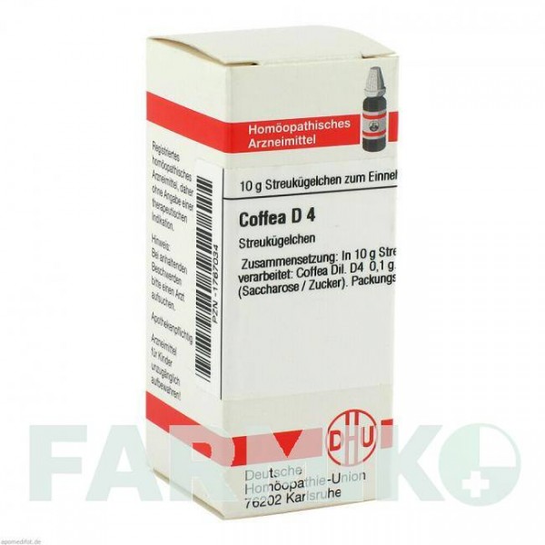 КОФЕЯ (COFFEA) D 4 глобули 10 г - Гомеопатия DHU