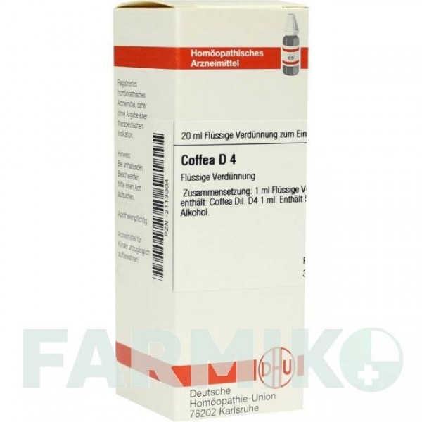 КОФЕЯ (COFFEA) D 4 раствор 20 мл - Гомеопатия DHU