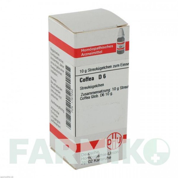 КОФЕЯ (COFFEA) D 6 глобули 10 г - Гомеопатия DHU