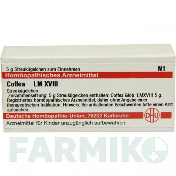 КОФЕЯ (COFFEA) LM XVIII глобули 5 г - Гомеопатия DHU