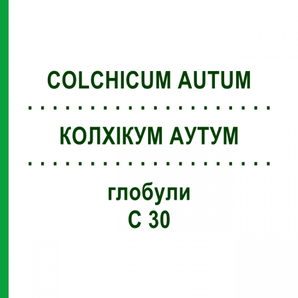 КОЛХИКУМ АУТУМ (COLCHICUM AUTUM) C 30 глобули 1,5 г - Гомеопатия GUDJONS