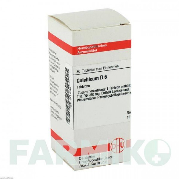 КОЛХИКУМ (COLCHICUM) D 6 таблетки 80 шт - Гомеопатия DHU