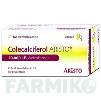 ХОЛЕКАЛЬЦИФЕРОЛ (COLECALCIFEROL) 20000 МО капсули 50 шт - Колекальциферол ARISTO PHARMA