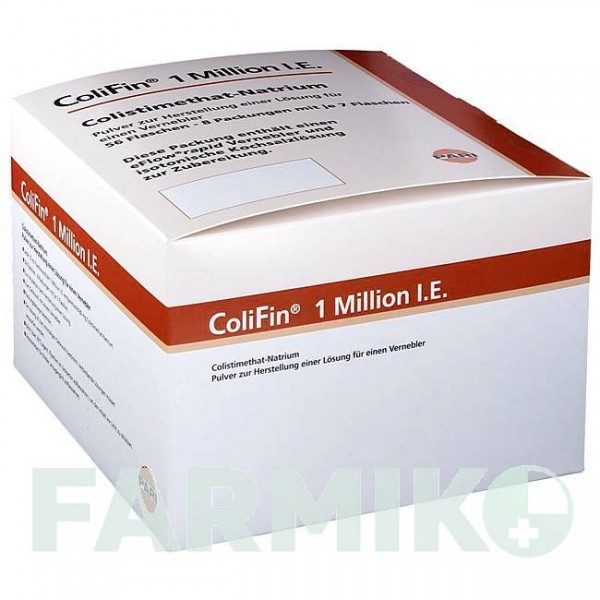 КОЛИФИН (COLIFIN) 1 МЕ порошок 56 шт - Колистин PARI PHARMA