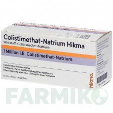 КОЛИСТИМЕТАТ (COLISTIMETHAT) 1 МЕ порошок 10 шт - Колистин HIKMA