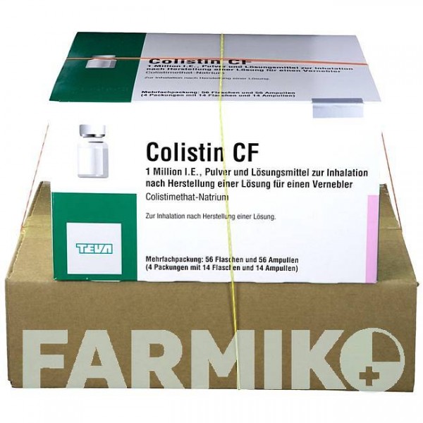 КОЛІСТИН (COLISTIN) 1 МО пляшки 14 шт - Колістин TEVA