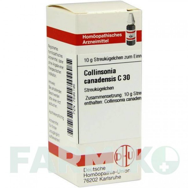 КОЛЛИНСОНИЯ КАНАДЕНСИС (COLLINSONIA CANADENSIS) C 30 глобули 10 г - Гомеопатия DHU