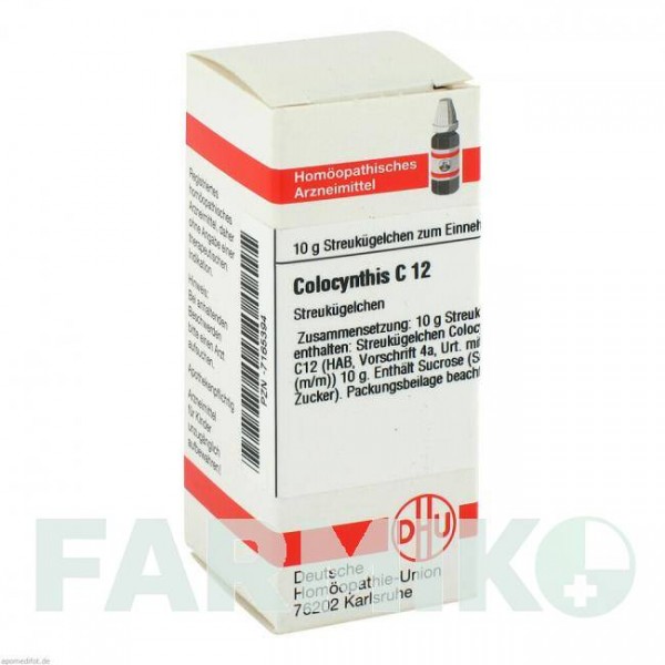 КОЛОЦИНТИС (COLOCYNTHIS) C 12 глобули 10 г - Гомеопатия DHU