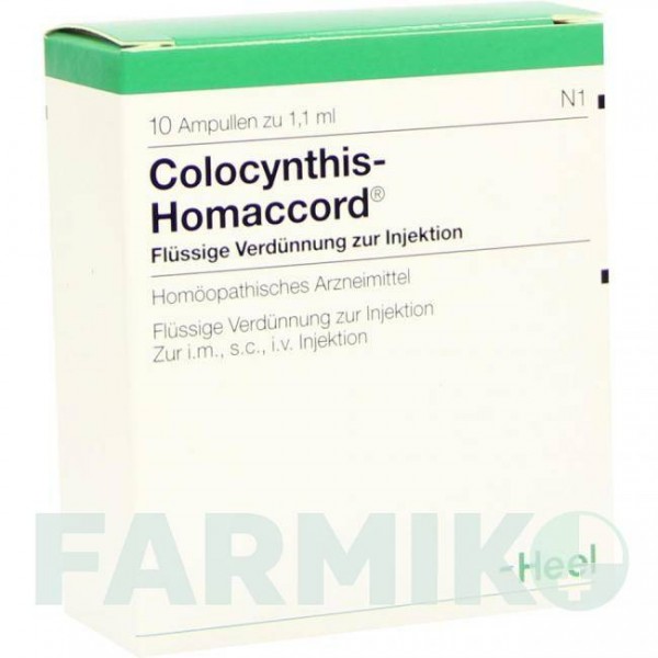 КОЛОЦИНТИС ХОМАККОРД (COLOCYNTHIS HOMACCORD) ампулы 10 шт - Гомеопатия BIOLOGISCHE HEILMITTEL HEEL