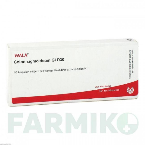 КОЛОН СИГМОИДУМ (COLON SIGMOIDEUM) D 30 ампулы 10x1 мл - Гомеопатия WALA HEILMITTEL