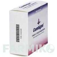 КОМБІГАН (COMBIGAN) 2 мг/мл + 5 мг/мл краплі 3x5 мл - Тимолол, Бримонідин ABACUS MEDICINE