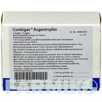КОМБІГАН (COMBIGAN) краплі 3x5 мл - Тимолол, Бримонідин PHARMA GERKE