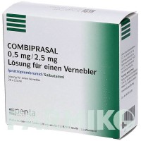 КОМБІПРАСАЛ (COMBIPRASAL) 0,5 мг/2,5 мг розчин 20x2,5 мл - Сальбутамол, Іпратропію бромід PENTA