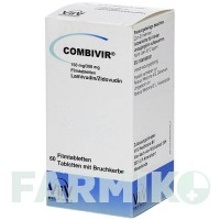 КОМБІВІР (COMBIVIR) 150 мг/300 мг таблетки 60 шт - Зидовудин, Ламівудин ABACUS MEDICINE