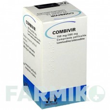 КОМБИВИР (COMBIVIR) 150 мг/300 мг таблетки 60 шт - Зидовудин, Ламивудин CC PHARMA