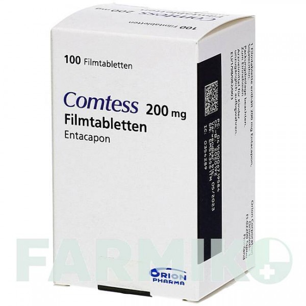 КОМТЕСС (COMTESS) 200 мг таблетки 100 шт - Энтакапон EMRA-MED