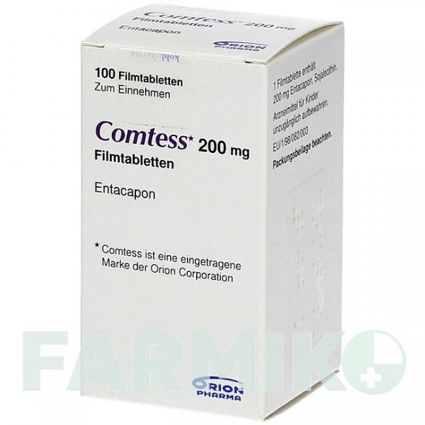 КОМТЕСС (COMTESS) 200 мг таблетки 100 шт - Ентакапон KOHLPHARMA