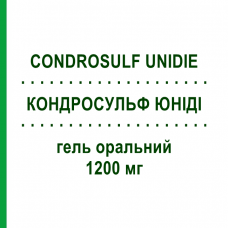 КОНДРОСУЛЬФ ЮНИДИ (CONDROSULF UNIDIE) 1200 мг гель оральный 30 шт 8 г - Хондроитин сульфат IBSA FARMACEUTICI