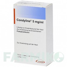 КОНДИЛІН (CONDYLINE) 5 мг/мл розчин 3,5 мл - Подофілотоксин AXICORP PHARMA