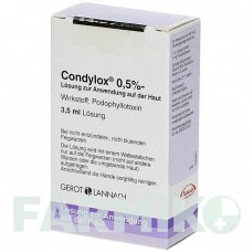 КОНДИЛОКС (CONDYLOX) розчин 3,5 мл - Подофілотоксин EMRA-MED