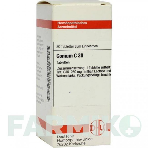 КОНИУМ (CONIUM) C 30 таблетки 80 шт - Гомеопатия DHU