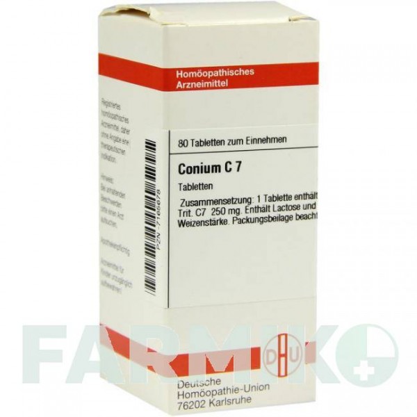КОНИУМ (CONIUM) C 7 таблетки 80 шт - Гомеопатия DHU