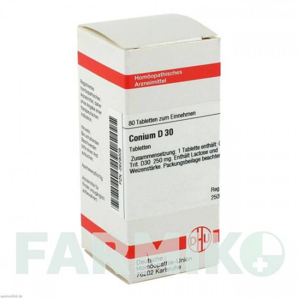 КОНИУМ (CONIUM) D 30 таблетки 80 шт - Гомеопатия DHU