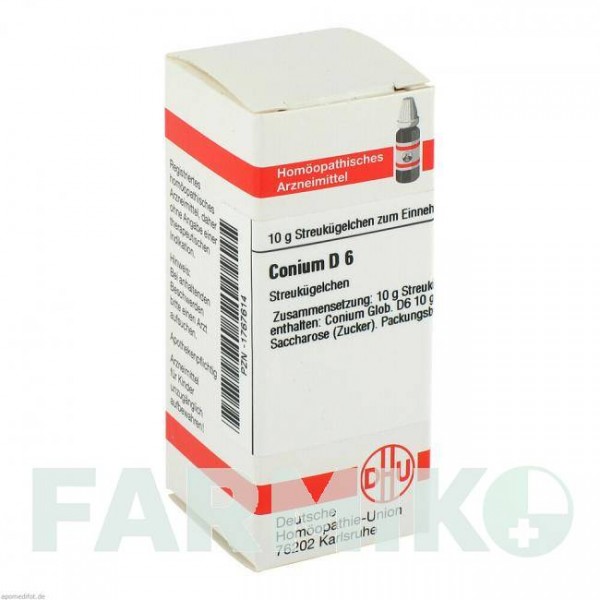 КОНИУМ (CONIUM) D 6 глобули 10 г - Гомеопатия DHU