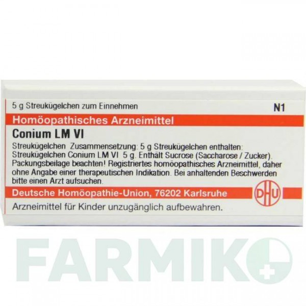 КОНИУМ (CONIUM) LM VI глобули 5 г - Гомеопатия DHU