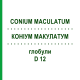 КОНИУМ МАКУЛАТУМ (CONIUM MACULATUM) D 12 глобули 10 г - Гомеопатия SPAGYRA