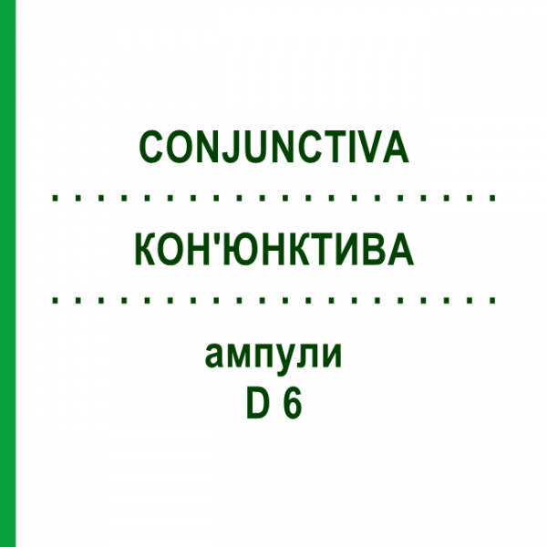 КОН'ЮНКТИВА (CONJUNCTIVA) D 6 ампули 10x1 мл - Гомеопатія WALA HEILMITTEL