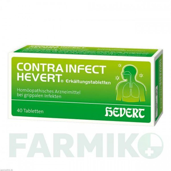 КОНТРАІНФЕКТ (CONTRAINFECT) таблетки 40 шт - Гомеопатія HEVERT
