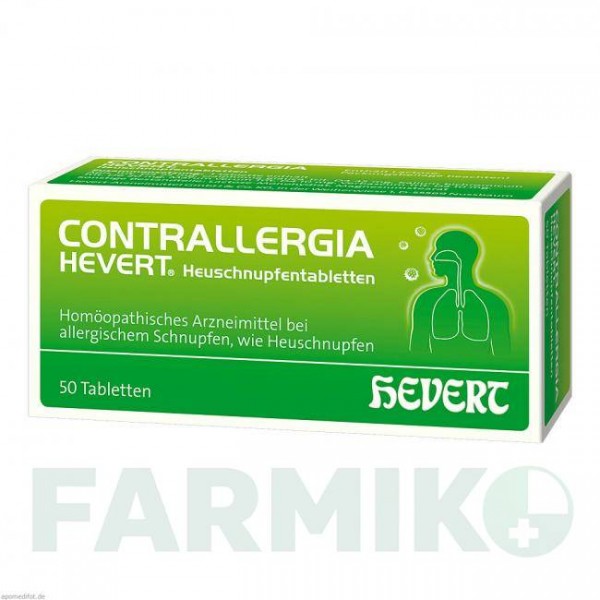 КОНТРАЛЛЕРГІЯ (CONTRALLERGIA) таблетки 50 шт - Гомеопатія HEVERT
