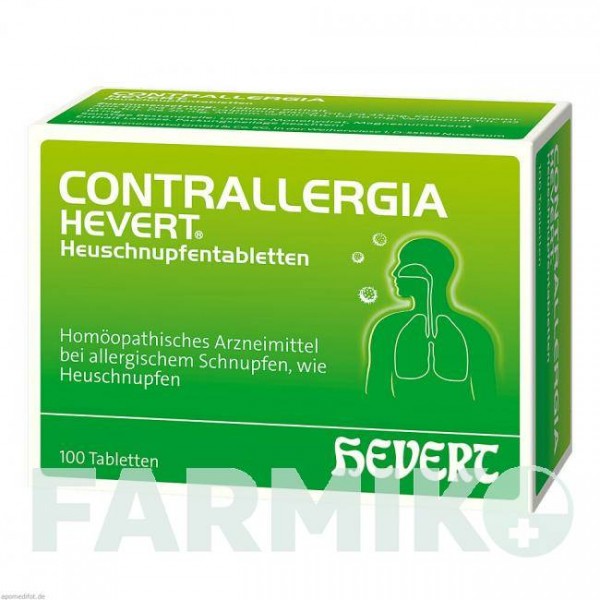 КОНТРАЛЛЕРГІЯ (CONTRALLERGIA) таблетки 100 шт - Гомеопатія HEVERT