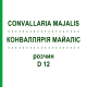КОНВАЛЛЯРИЯ МАЙАЛИС (CONVALLARIA MAJALIS) D 12 раствор 20 мл - Гомеопатия DHU