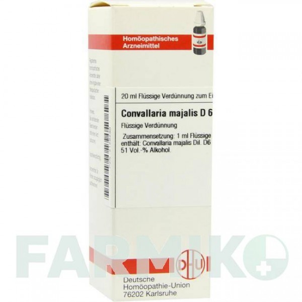 КОНВАЛЛЯРИЯ МАЙАЛИС (CONVALLARIA MAJALIS) D 6 раствор 20 мл - Гомеопатия DHU
